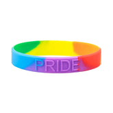 Gay Pride Rainbow Silicone Wristband